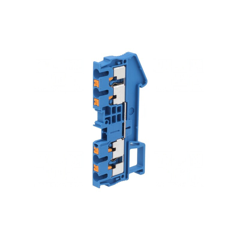 Conector Șine 0,14-4mm2 1 Pista 4 Borne Albastru | Electronic-mag.ro | Componente Electronice Conector Șine 0,14-4mm2 1 Pista 4 Borne Albastru | Electronic-mag.ro | Componente Electronice