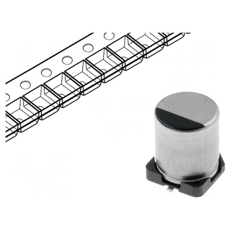 Condensator electrolitic low ESR SMD 1500uF 35VDC | Electronic-mag.ro | Componente Electronice