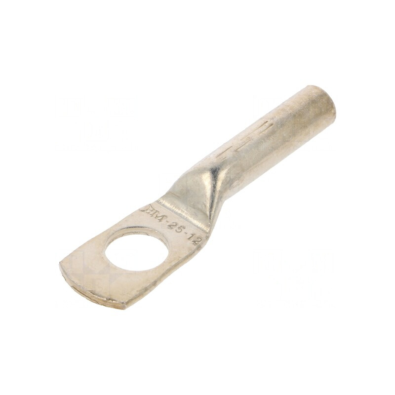 Vârf Inelar Tubular M12 25mm2 Cupru Crimpat | Electronic-mag.ro | Componente Electronice