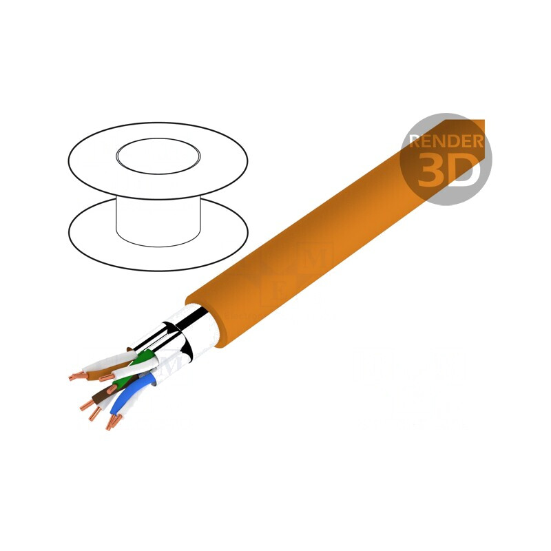 Cablu ETHERLINE® LAN 500 F/FTP 6a LSZH | Electronic-mag.ro | Componente Electronice