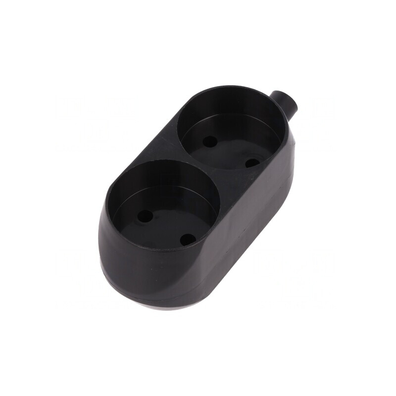 Conector Alimentare AC Mamă Splitter 250VAC 16A Negru | Electronic-mag.ro | Componente Electronice