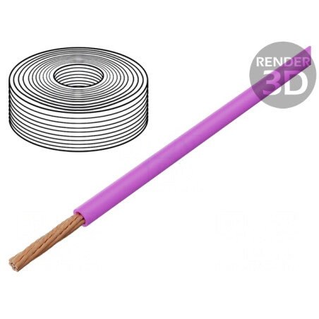 Cablu FLRY-B 1x1mm2 Cu PVC Roz 60V | Electronic-mag.ro | Componente Electronice