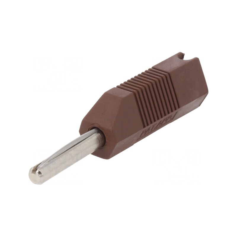 Mufă Banană 4mm 16A Maro pe Cablu 2,5mm2 | Electronic-mag.ro | Componente Electronice