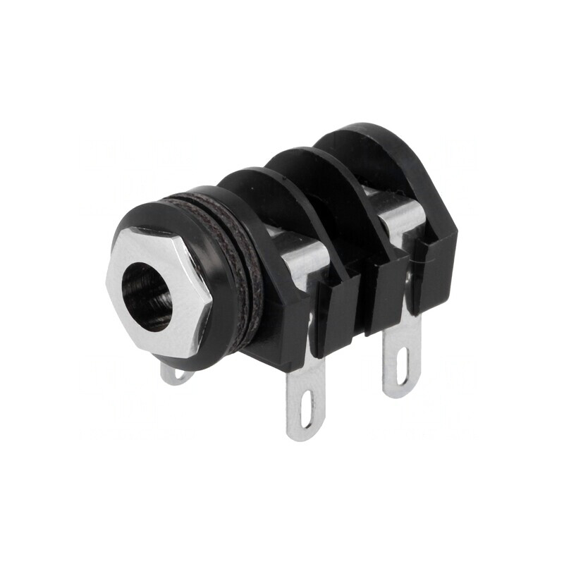 Soclu Jack 6,3mm Mono cu Piuliță Filetată | Electronic-mag.ro | Componente Electronice