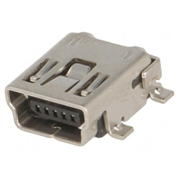 Soclu USB B Mini SMT pentru PCB 5 Pin | Electronic-mag.ro | Componente Electronice