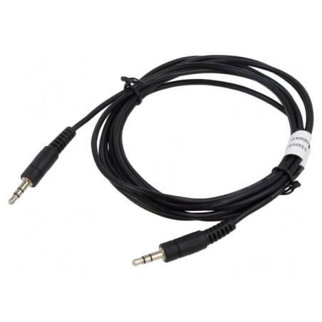 Cablu Jack 3,5mm 3pin 1,5m Negru | Electronic-mag.ro | Componente Electronice