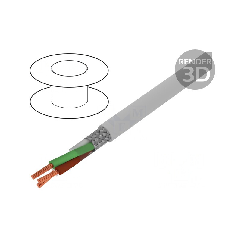 Cablu ecranat LiHCH 6x0.5mm2 cu tresă de cupru cositorit | Electronic-mag.ro | Componente Electronice