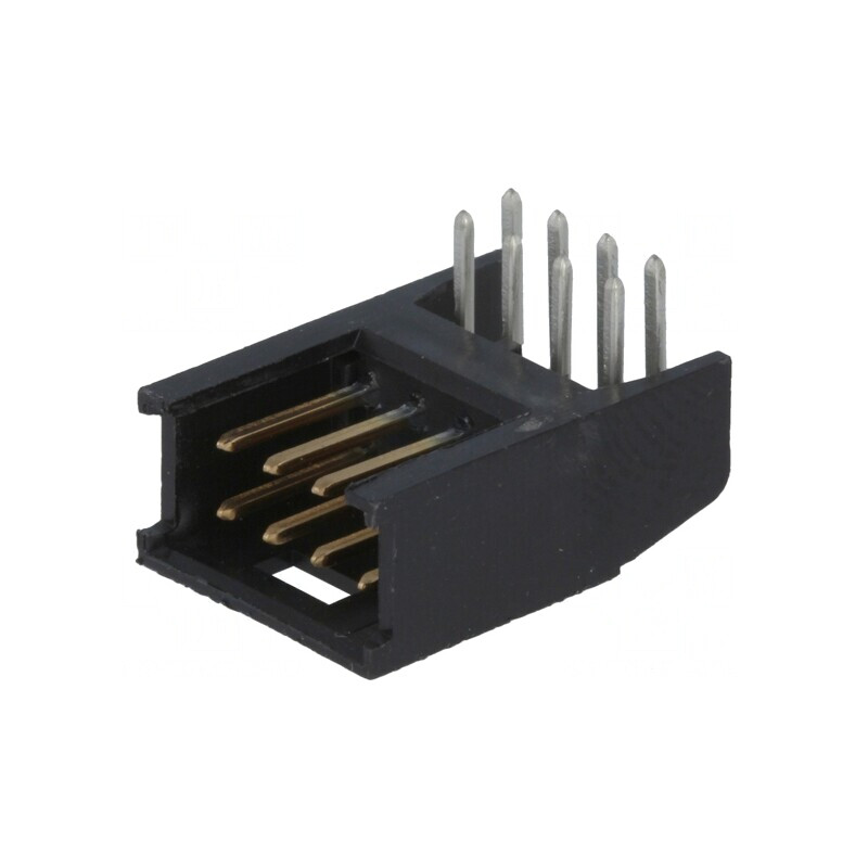 Soclu cablu-placă 2,54mm 8 pini aurit AMPMODU MOD II THT | Electronic-mag.ro | Componente Electronice