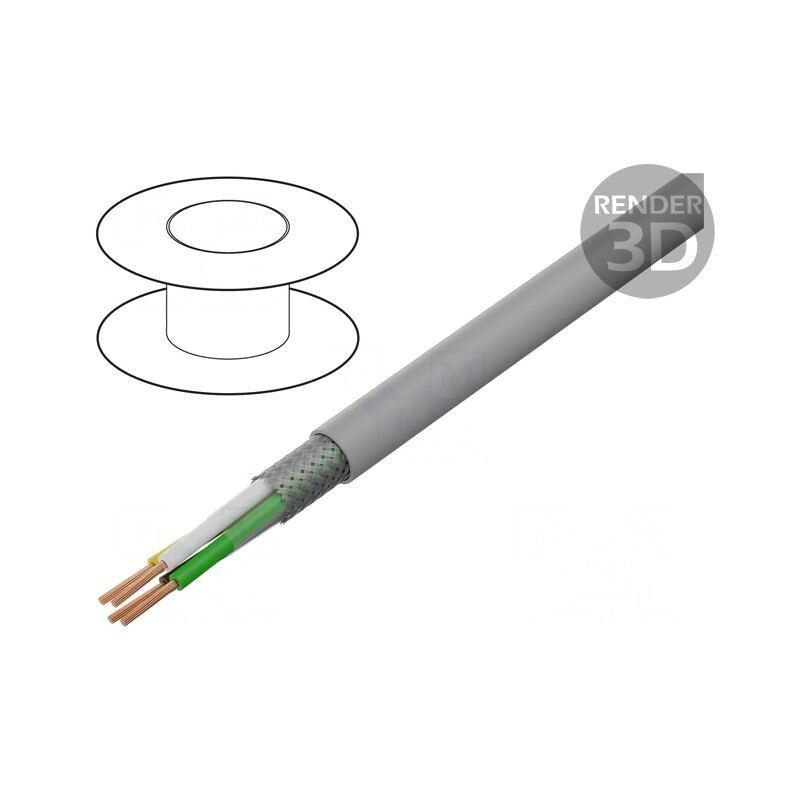 Cablu Ecranat LiY-CY 4x0,5mm PVC | Electronic-mag.ro | Componente Electronice