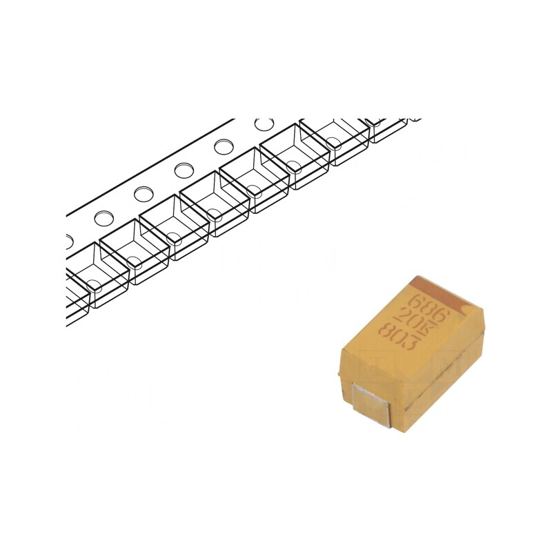 Condensator tantal 68uF 20V SMD | Electronic-mag.ro | Componente Electronice Condensator tantal 68uF 20V SMD | Electronic-mag.ro | Componente Electronice