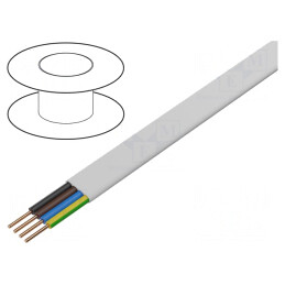 Cablu electric alb 4G1,5mm2 100m | Electronic-mag.ro | Componente Electronice