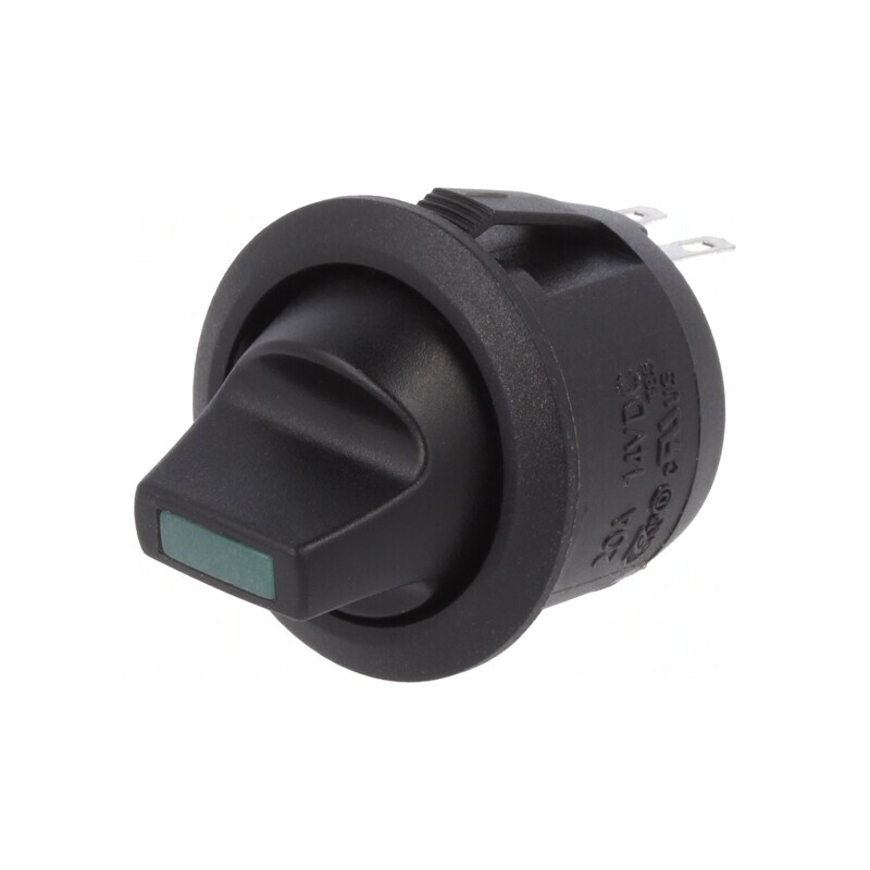 Comutator Basculant ON-OFF 20A 12V Negru cu LED | Electronic-mag.ro | Componente Electronice