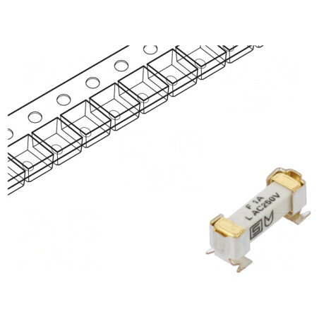 Siguranță Întârziere 1A 250VAC 125VDC SMD Ceramică | Electronic-mag.ro | Componente Electronice