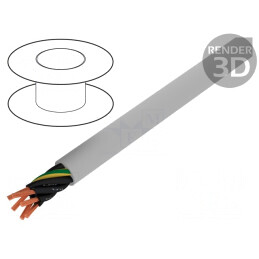 Cablu Cu litat neecranat 0.75mm2 Gri 300V/500V | Electronic-mag.ro | Componente Electronice