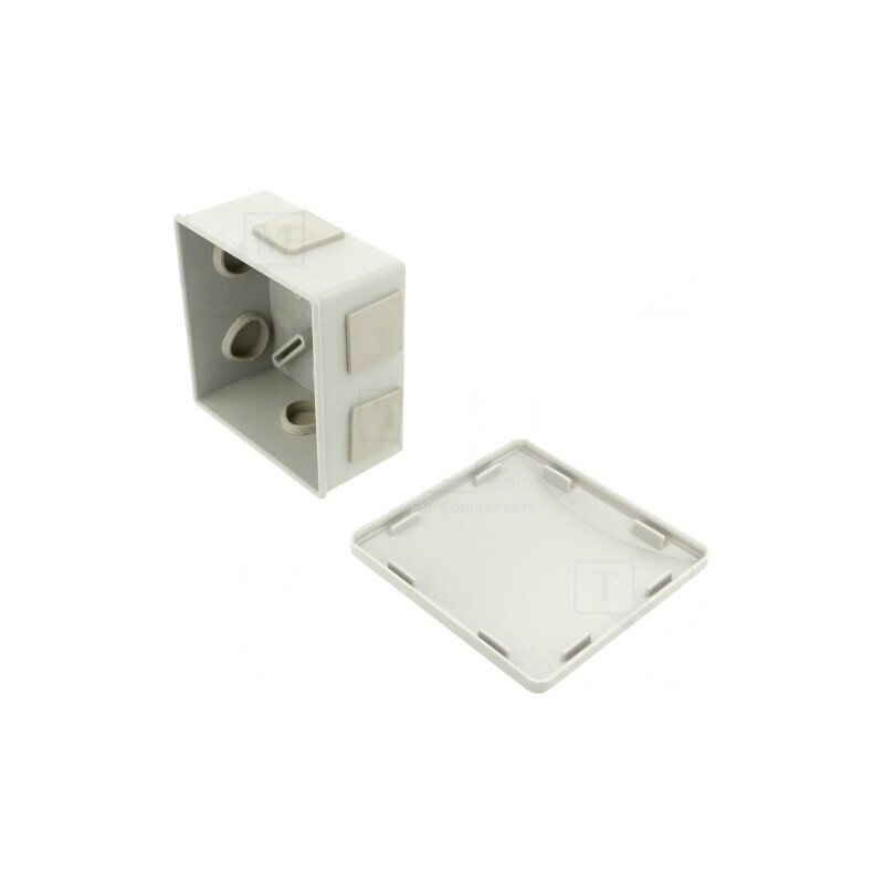 Cutie de conexiuni IP44 80x80x40mm Gri | Electronic-mag.ro | Componente Electronice