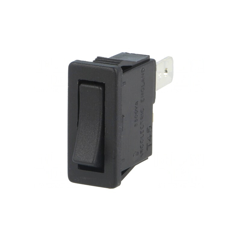 Rocker Switch ON-OFF 10A/250VAC Black | Electronic-mag.ro | Componente Electronice