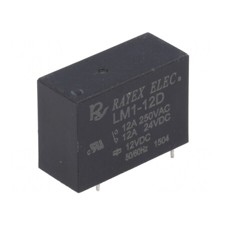Releu Electromagnetic SPDT 12VDC 12A | Electronic-mag.ro | Componente Electronice