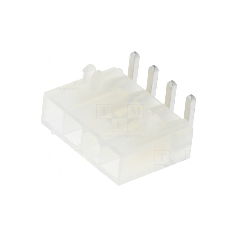 Soclu cablu-placă Mini-Fit Jr 4,2mm 4 pini aurit 13A | Electronic-mag.ro | Componente Electronice
