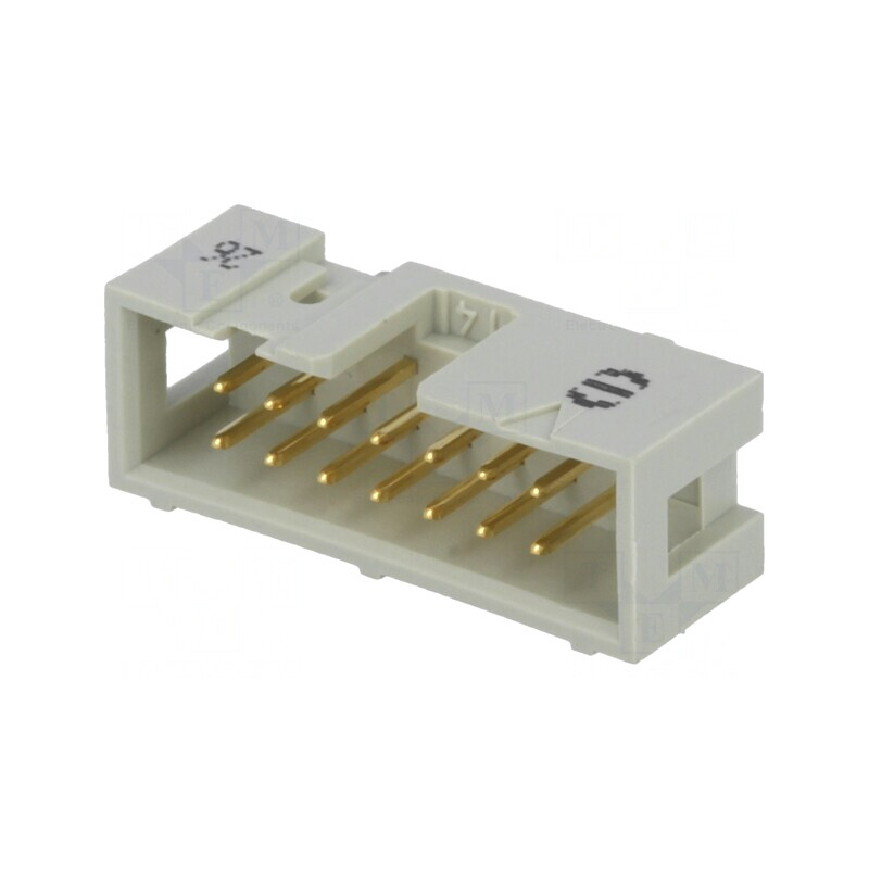 Soclu IDC Tată 14 PIN 1,27mm THT | Electronic-mag.ro | Componente Electronice