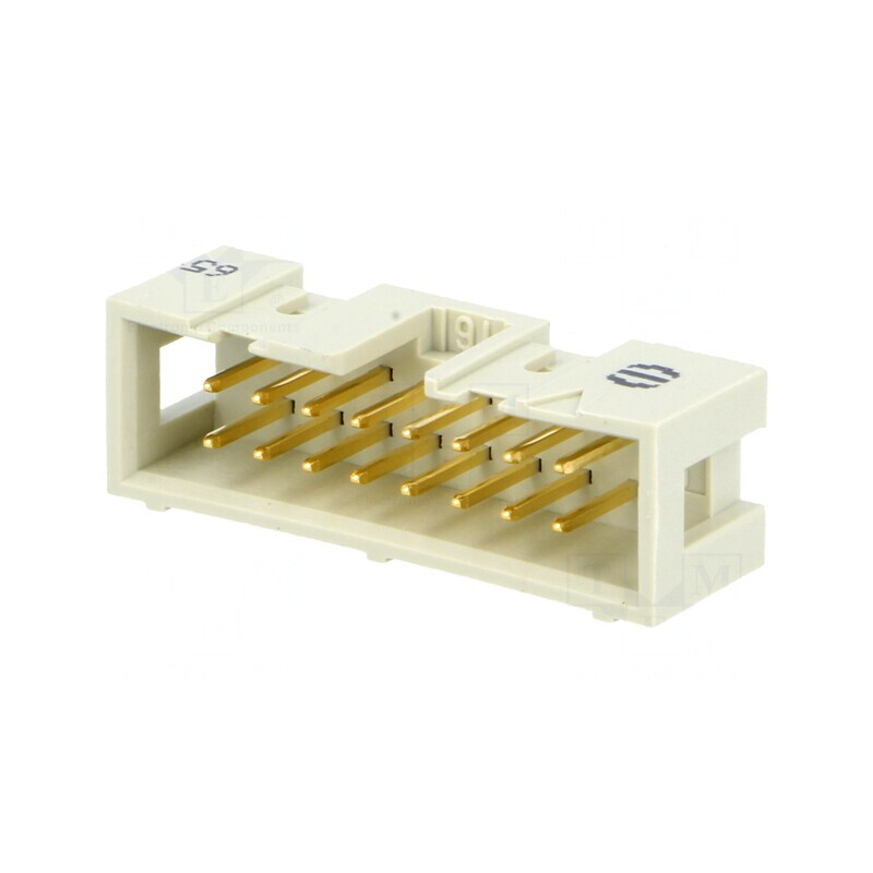 Soclu IDC tată 16 pini drept THT 1,27mm 2,54mm | Electronic-mag.ro | Componente Electronice