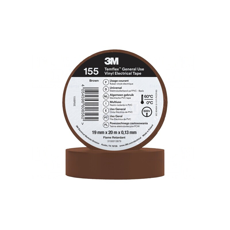 Bandă Electroizolantă 19mm x 20m Maro Cauciuc | Electronic-mag.ro | Componente Electronice