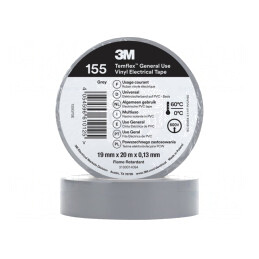 Bandă Electroizolantă Gri 19mm x 20m | Electronic-mag.ro | Componente Electronice