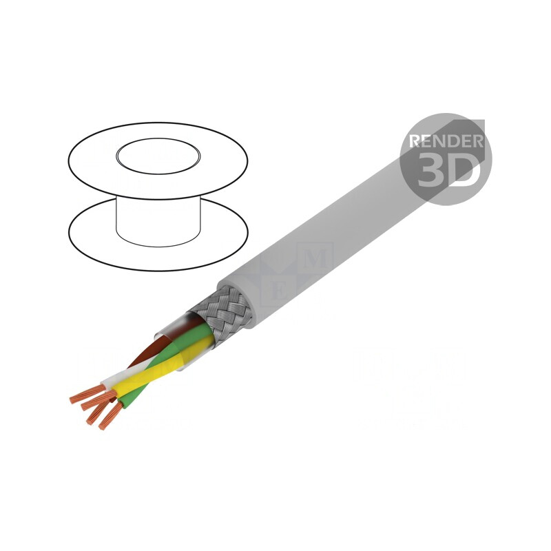 Cablu Ecranat BiT LiYCY 2x2x0,75mm2 Tresă Cupru | Electronic-mag.ro | Componente Electronice