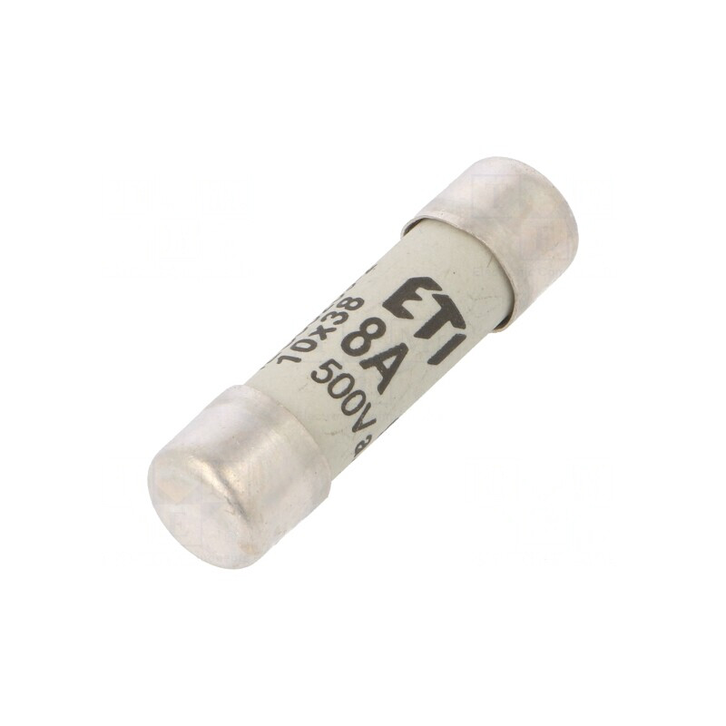 Siguranță cilindrică gG 8A 500VAC 10.3x38mm | Electronic-mag.ro | Componente Electronice