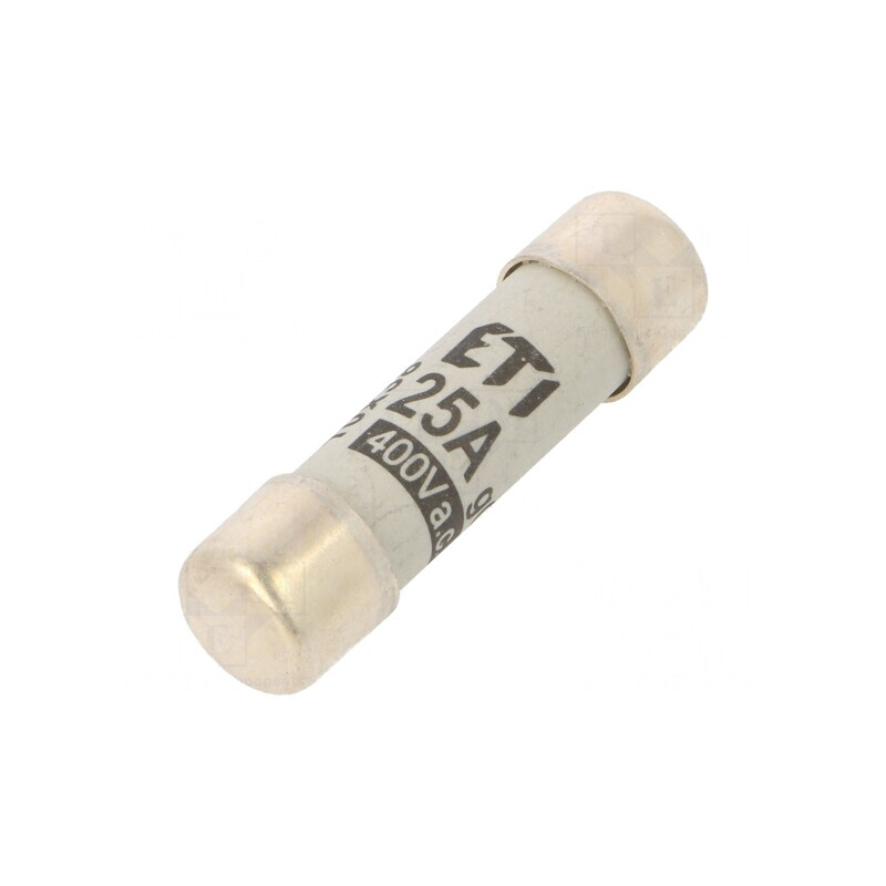 Siguranță cilindrică gG 25A 400VAC 10.3x38mm | Electronic-mag.ro | Componente Electronice