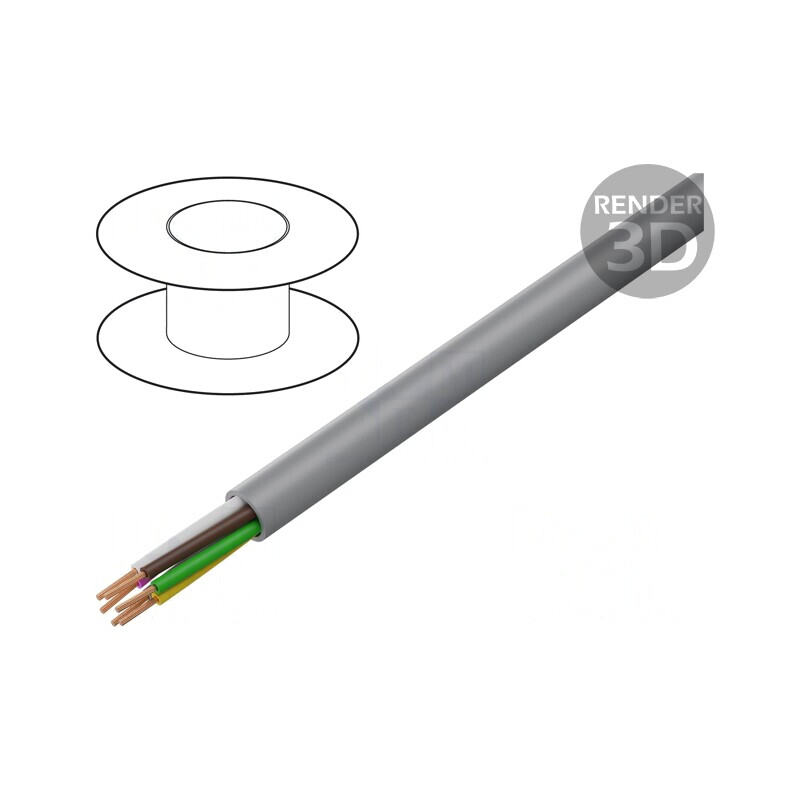 Cablu BiT LiYY 6x0,75mm2 neecranat 300V Cu Litat Gri | Electronic-mag.ro | Componente Electronice
