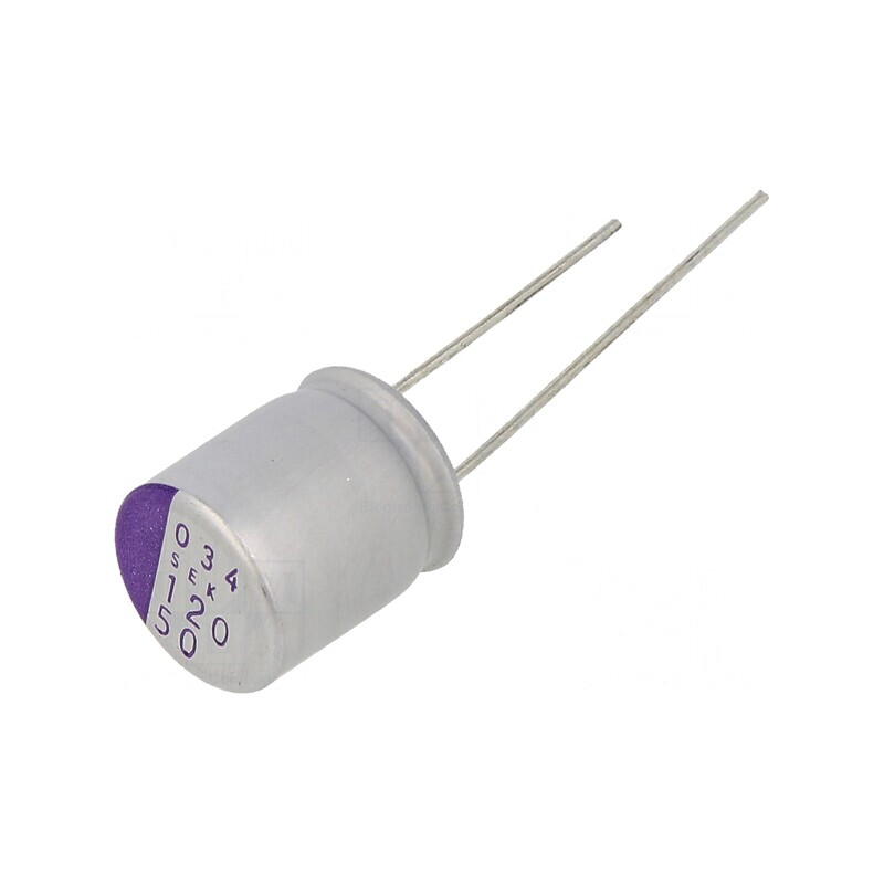 Condensator Polimeric 120uF 50V THT | Electronic-mag.ro | Componente Electronice