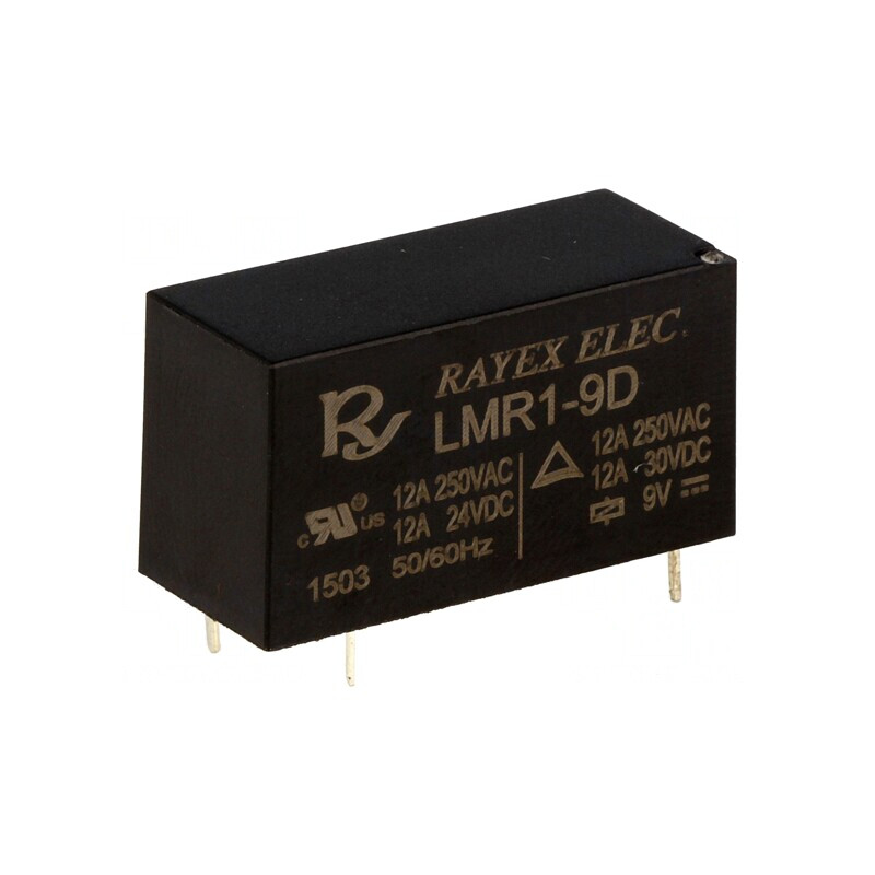 Releu Electromagnetic SPDT 9VDC 12A 250VAC PCB | Electronic-mag.ro | Componente Electronice