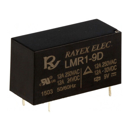 Releu Electromagnetic SPDT 9VDC 12A 250VAC PCB | Electronic-mag.ro | Componente Electronice