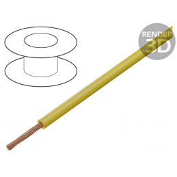 Cablu Auto Cupru 0.75mm² Galben | Electronic-mag.ro | Componente Electronice