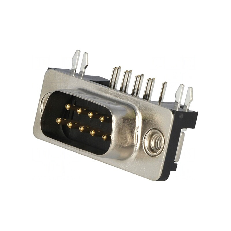 Conector D-Sub 9 PIN soclu tată 90° THT | Electronic-mag.ro | Componente Electronice Conector D-Sub 9 PIN soclu tată 90° THT | Electronic-mag.ro | Componente Electronice