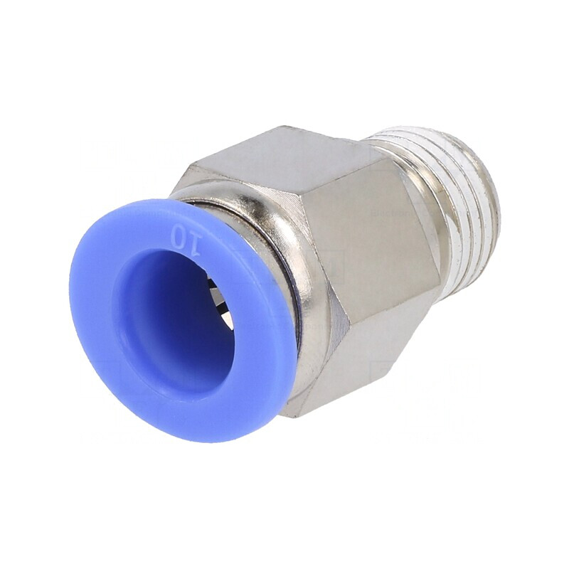 Racord Push-in Alamă Nichelată BLUELINE | Electronic-mag.ro | Componente Electronice