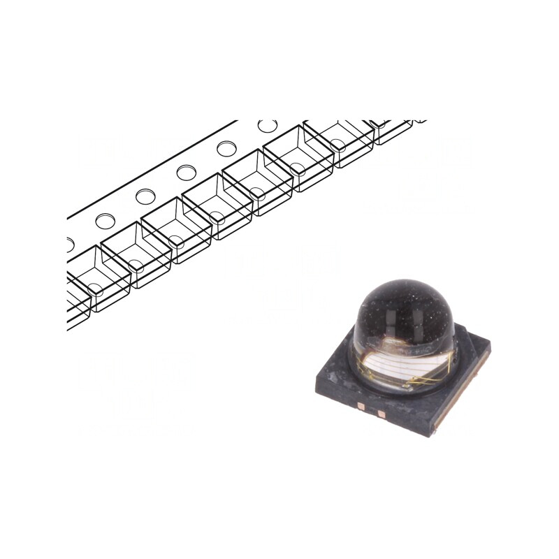 LED UV 3W 380-390nm 60° 700mA | Electronic-mag.ro | Componente Electronice