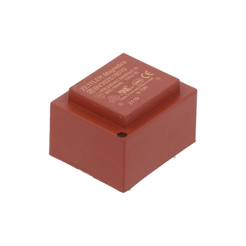 Transformator Încapsulat 1VA 230V 18V 55mA PCB | Electronic-mag.ro | Componente Electronice