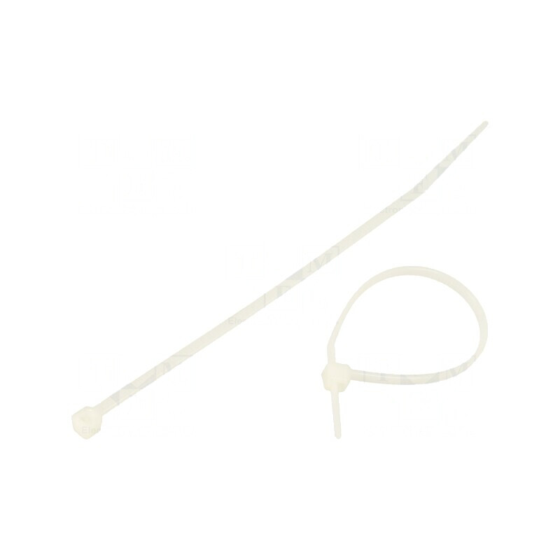 Colier de strângere poliamidă 120mm 80N naturală | Electronic-mag.ro | Componente Electronice