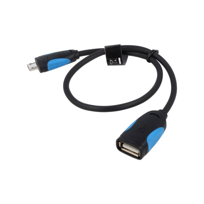Cablu OTG USB 2.0 A la Micro B Nichelat | Electronic-mag.ro | Componente Electronice
