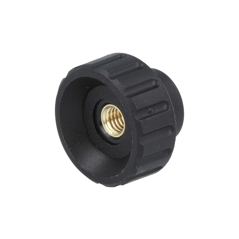 Buton Reglabil Poliamidă 25mm M6 19mm | Electronic-mag.ro | Componente Electronice