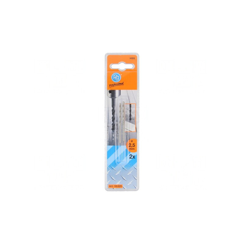 Burghiu Metal 2.5mm HSS 2buc Blister | Electronic-mag.ro | Componente Electronice