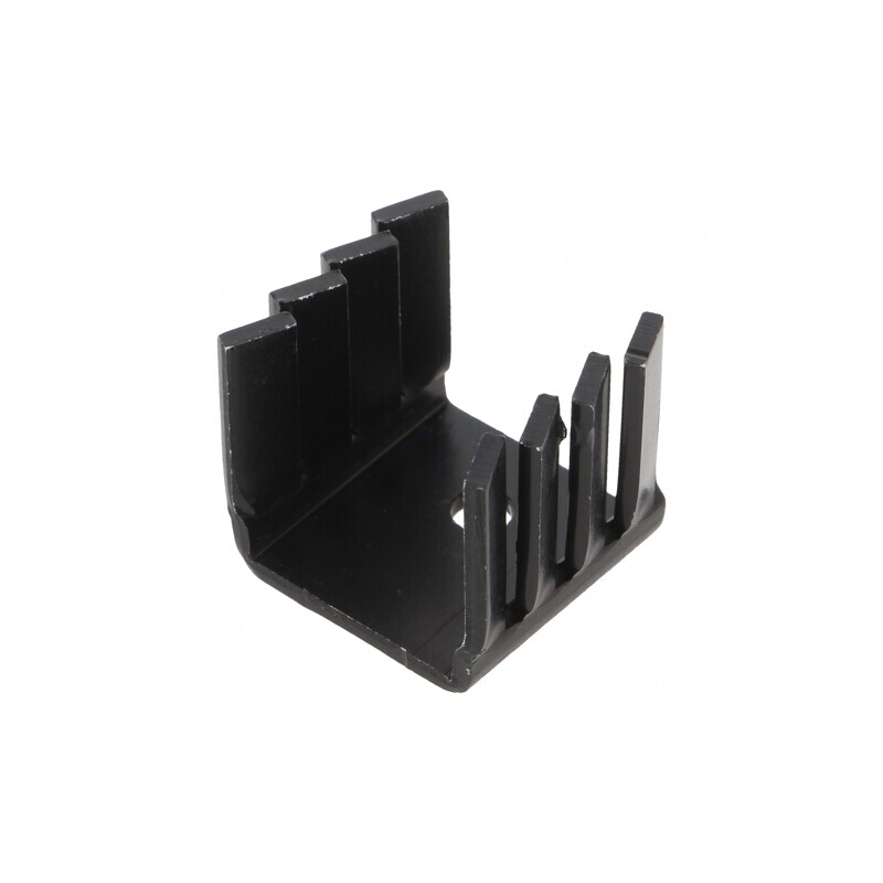 Radiator Negru TO220 19x22x19.2mm 21K/W | Electronic-mag.ro | Componente Electronice