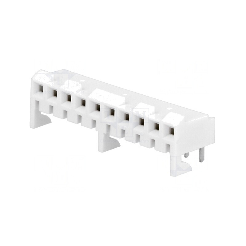 Soclu cablu-placă 10 pini THT aurit 3,96mm | Electronic-mag.ro | Componente Electronice