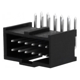 Soclu Dreptunghiular C-Grid III 2,54mm 12 PIN THT | Electronic-mag.ro | Componente Electronice