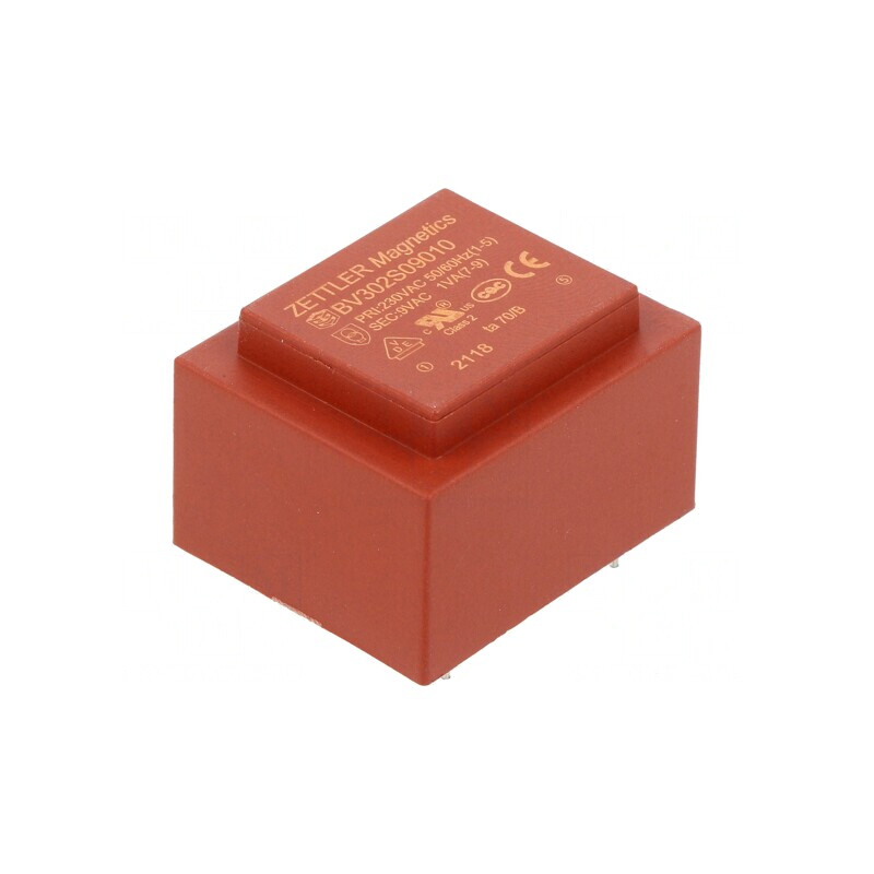 Transformator Încapsulat 1VA 230V 9V 111mA PCB | Electronic-mag.ro | Componente Electronice
