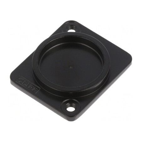 Capac de protecție neagră metalică XLR M3 3mm | Electronic-mag.ro | Componente Electronice