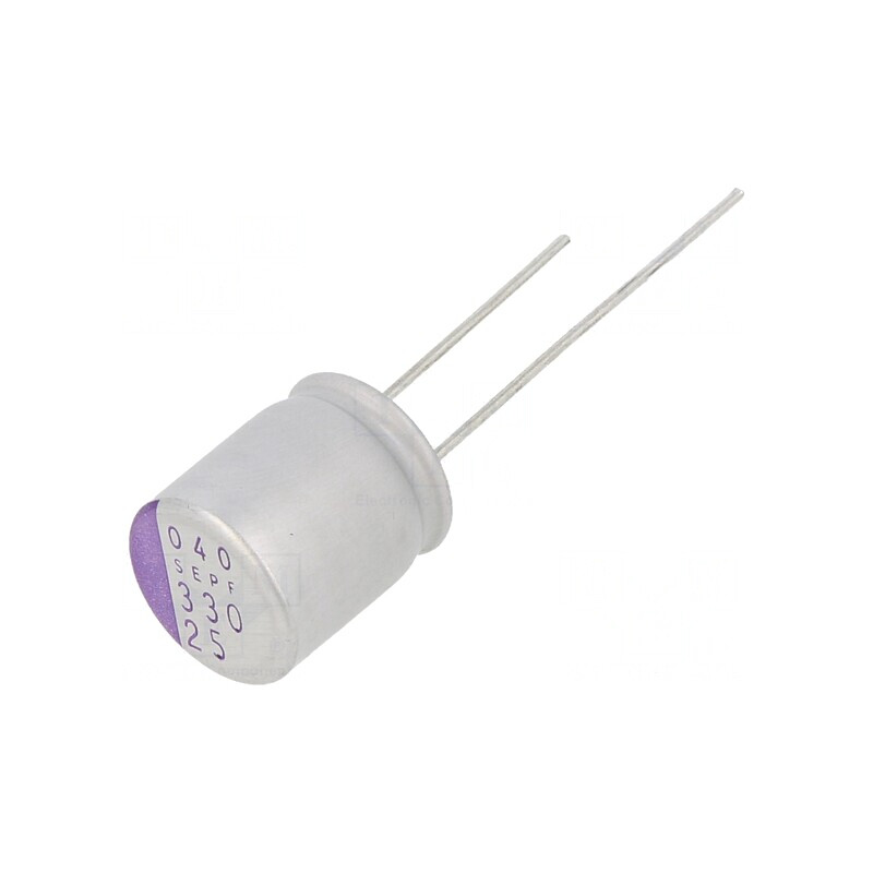 Condensator Polimeric 330uF 25V THT | Electronic-mag.ro | Componente Electronice