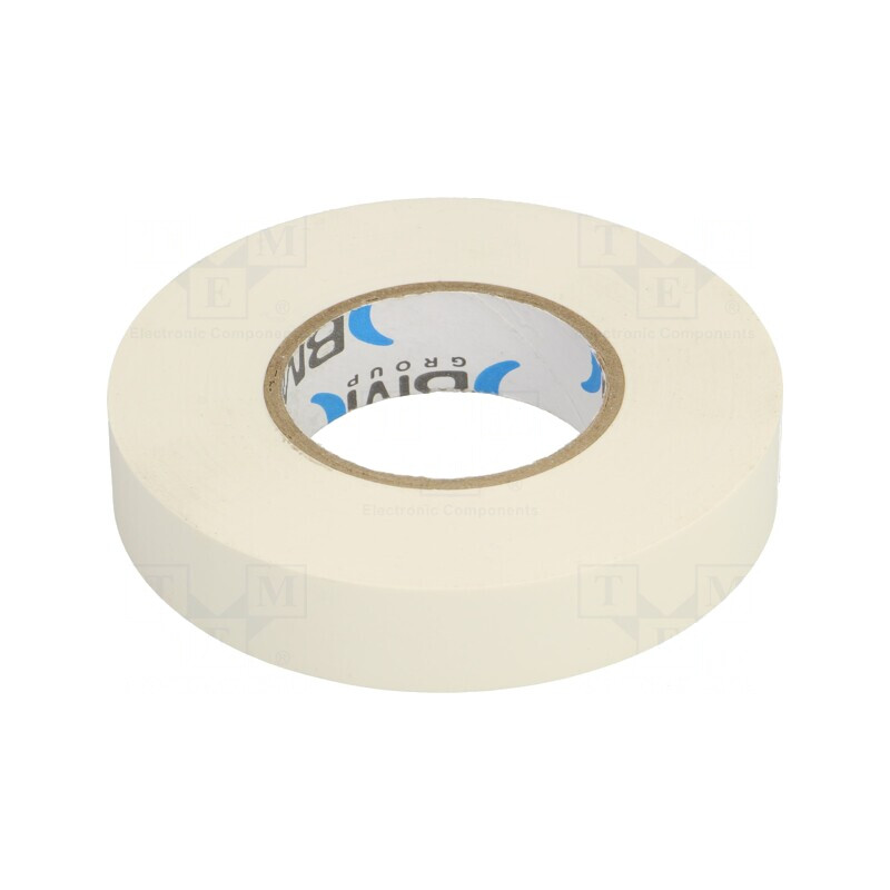Bandă Electroizolantă PVC Albă 15mm x 25m | Electronic-mag.ro | Componente Electronice