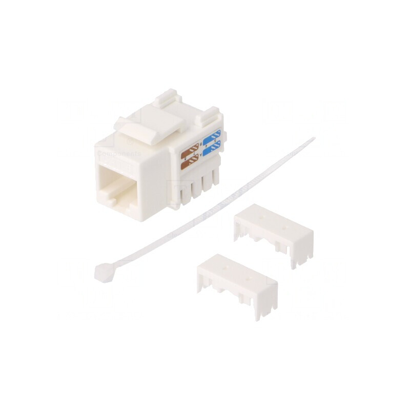 Soclu RJ45 Cat6 Keystone Alb | Electronic-mag.ro | Componente Electronice